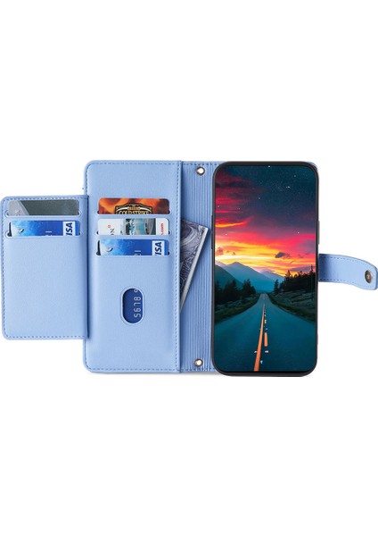 Xiaomi Redmi Note 12 Pro 5g/note 12 Pro Speed ​​5g Cüzdan Kılıf Standı Deri Kapak-Mavi (Yurt Dışından)