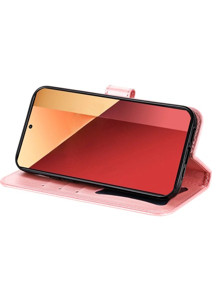 Xiaomi Poco M6 Pro 4g Kapak Pu Deri Flip Standlı Telefon Kılıfı-Pembe (Yurt Dışından) modelleri