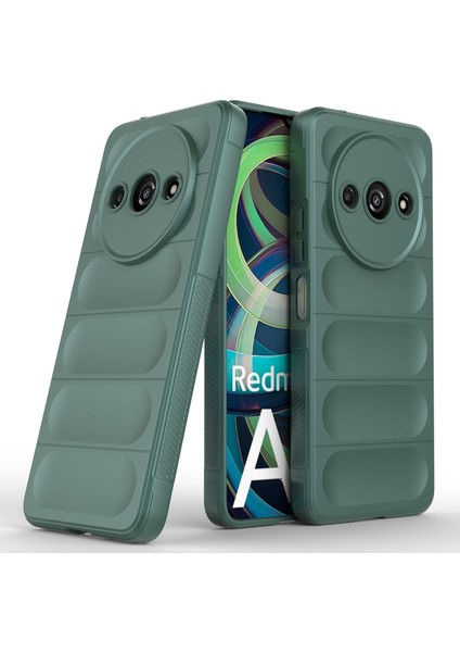 Xiaomi Redmi A3 Telefon Koruyucu Kapak Tpu Kaymaz Sağlam Arka Kılıf-Yeşil (Yurt Dışından) fiyatları