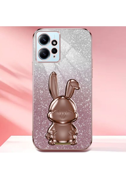 Xiaomi Redmi Note 12 4g Kılıf Için Sevimli Tavşan Anti-Şok Telefon Kılıfı, Çekilebilir Kickstand-Pembe (Yurt Dışından) fiyatları