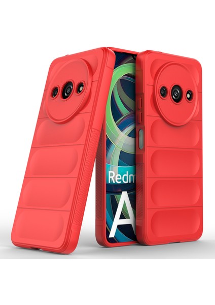 Xiaomi Redmi A3 Telefon Koruyucu Kapak Tpu Kaymaz Sağlam Arka Kılıf-Kırmızı (Yurt Dışından) fiyatları