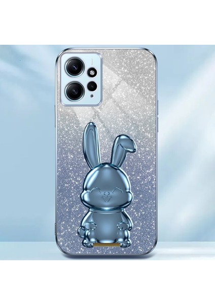 Xiaomi Redmi Note 12 4g Kılıf Için Sevimli Tavşan Anti-Şok Telefon Kapağı, Çekme Çubuğu-Mavi (Yurt Dışından) fiyatları