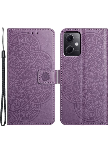Xiaomi Redmi Note 12 5g (Çin)/(Hindistan)/(Küresel) Kılıf Pu Deri Kapak Manyetik Kapatma-Mor Için (Yurt Dışından)