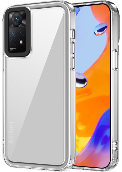 Xiaomi Redmi Note 11 Pro 5g (Qualcomm)/11 Pro 4g (Mediatek) Pc+Tpu Şeffaf Kılıf-Şeffaf Için (Yurt Dışından)