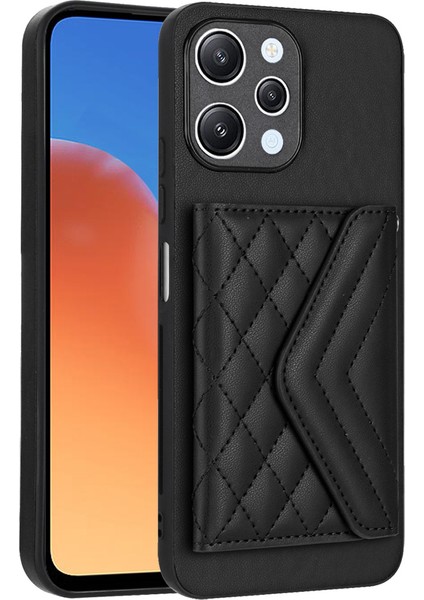 Xiaomi Redmi 12 4g Telefon Kılıfı Için Rfıd Engelleme Kart Yuvaları-Siyah (Yurt Dışından)