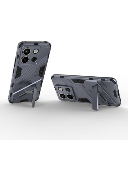 Xiaomi Poco X6 5g Kickstand Kılıf Tpu + Pc Telefon Arka Kapak-Koyu Mavi Için (Yurt Dışından) modelleri