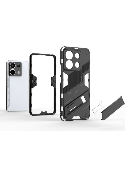 Xiaomi Poco X6 5g Kickstand Kılıf Tpu + Pc Telefon Arka Kapak-Yeşil (Yurt Dışından) fiyatları