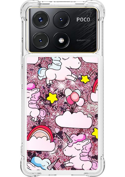 Xiaomi Poco X6 Pro 5g Kılıf Desen Baskı Tpu Kapak-Sevimli At ve Bulutlar Için (Yurt Dışından) modelleri