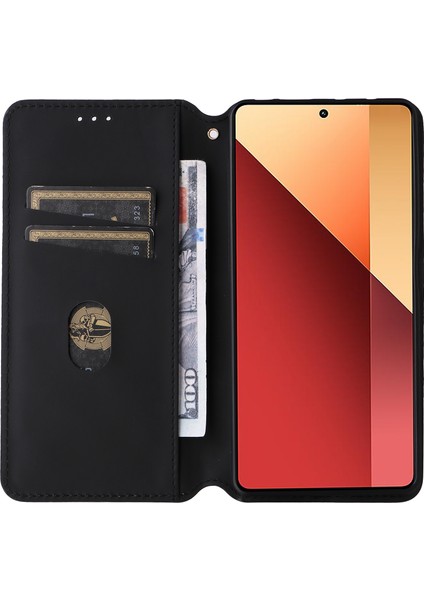 Xiaomi Poco M6 Pro 4g Kılıf Eşkenar Dörtgen Baskılı Stand Görünümü Telefon Kapağı-Kahverengi (Yurt Dışından) fiyatları