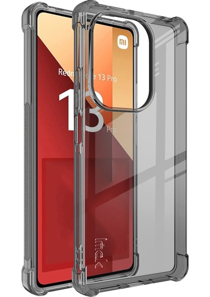 Xiaomi Poco M6 Pro 4g Kılıf Anti-Damla Tpu Telefon Kabuk-Şeffaf Siyah Için (Yurt Dışından)