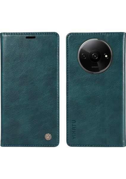 Xiaomi Redmi Için A3 Kılıf Folio Pu Deri Manyetik Emme Telefon Kapağı-Mavi (Yurt Dışından)