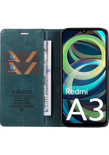 Xiaomi Redmi Için A3 Kılıf Folio Pu Deri Manyetik Emme Telefon Kapağı-Mavi (Yurt Dışından) fiyatları