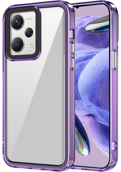 Xiaomi Redmi Note 12 Pro+ 5g Kılıfları Için Pc+Tpu Şeffaf Telefon Koruyucu-Şeffaf Mor (Yurt Dışından)