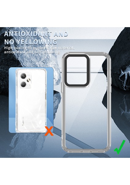 Xiaomi Redmi Note 12 Pro+ 5g Kılıfları Için Pc+Tpu Şeffaf Telefon Koruyucu-Şeffaf Mor (Yurt Dışından) modelleri