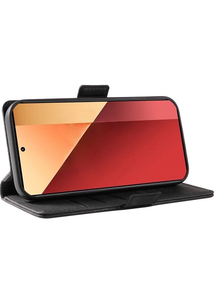 Xiaomi Poco M6 Pro 4g Kılıf Cüzdan Kapaklı Telefon Kapağı-Siyah (Yurt Dışından) modelleri