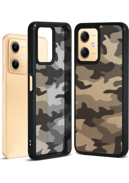 Xiaomi Redmi Note 12 5g (Küresel) Kılıf Tpu + Pc Telefon Kabuğu-Sanatsal Kamuflaj Için (Yurt Dışından)