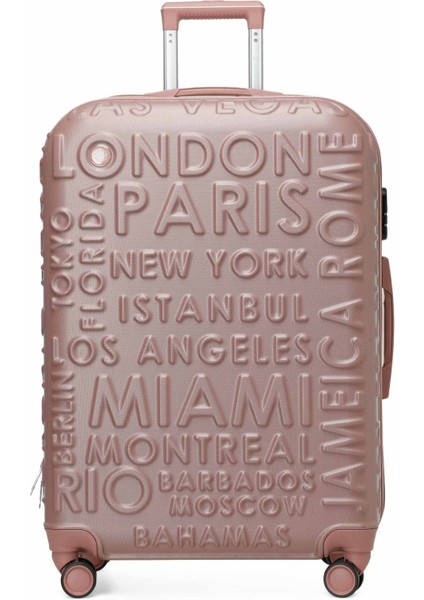 Lugano -O Abs 4fx Pudra Unisex Orta Boy Valiz