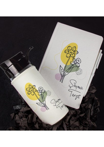 Kişiye Özel Tasarım Defter Kalem Matara Hediye Seti 104527