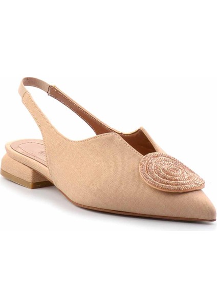 Nude Kumaş Kadın Klasik Topuklu Ayakkabı K01226015204 modelleri
