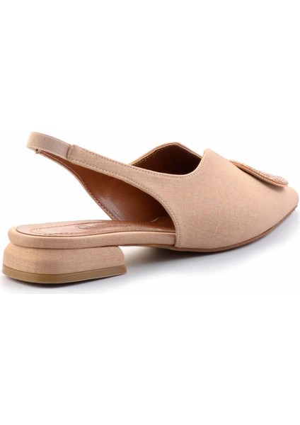 Nude Kumaş Kadın Klasik Topuklu Ayakkabı K01226015204 fırsatları
