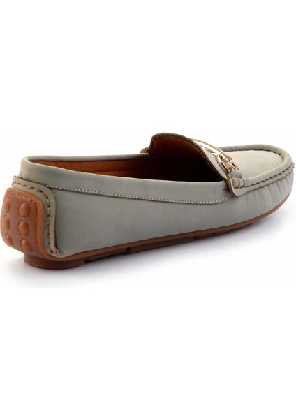 Su Yeşili Nubuk Kadın Loafer Ayakkabı K01309100501
