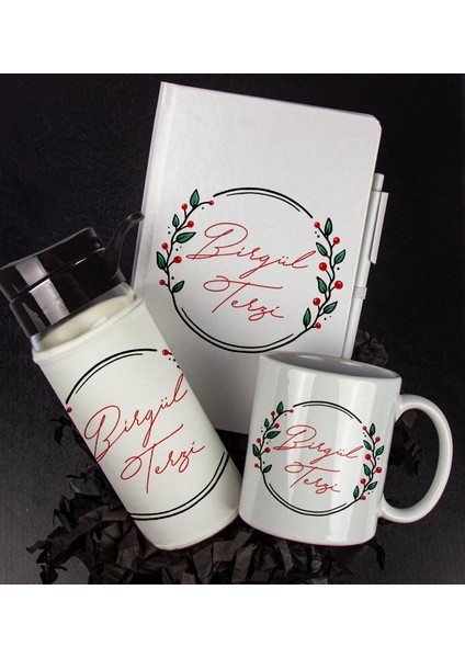 Kişiye Özel Tasarım Defter Kalem Matara ve Kupa Hediye Seti 104991