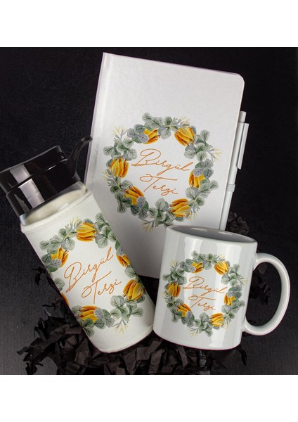 Kişiye Özel Tasarım Defter Kalem Matara ve Kupa Hediye Seti 104946