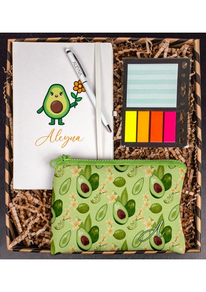 Kişiye Özel Defter Kalem Kalemlik ve Mini Organizer Ofis Kırtasiye Hediye Kutusu 111224