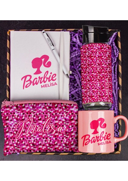 Kişiye Özel Defter Kalem Matara Renkli Kupa Bardak ve Kalemlik Hediye Kutusu 111870