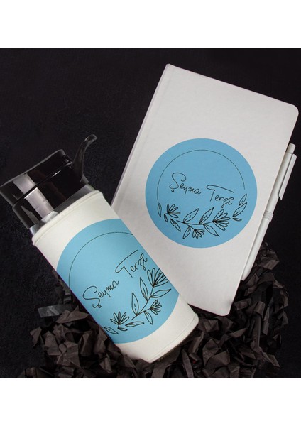 Kişiye Özel Tasarım Defter Kalem Matara Hediye Seti 104554