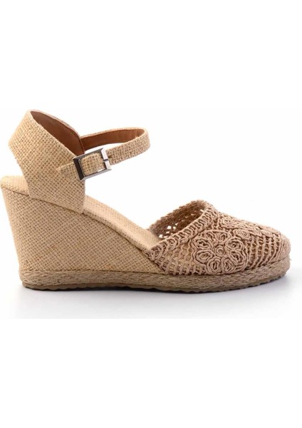 Vizon Örgü Kadın Espadril Düz Topuklu fiyatları