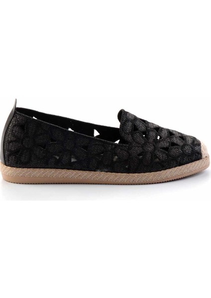 Siyah Hasır Kadın Espadril K01117092328