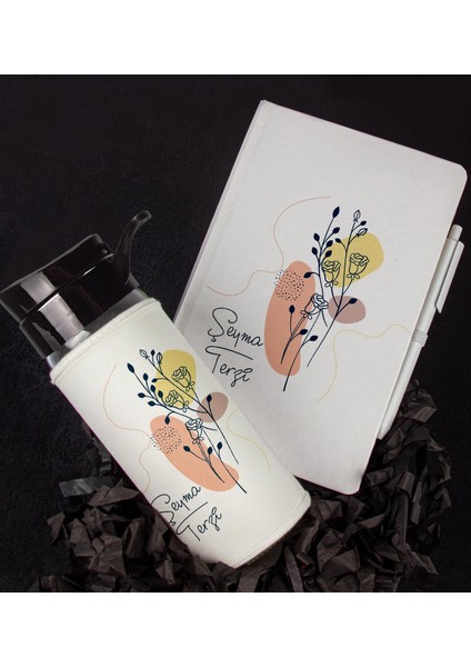 Kişiye Özel Tasarım Defter Kalem Matara Hediye Seti 104535