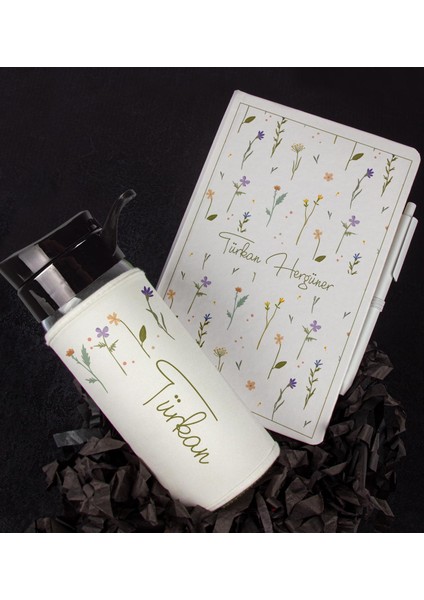 Kişiye Özel Tasarım Defter Kalem Matara Hediye Seti 104550