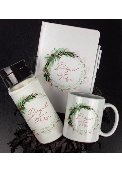 Kişiye Özel Tasarım Defter Kalem Matara ve Kupa Hediye Seti 104947