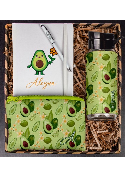 Kişiye Özel Defter Kalem Matara ve Kalemlik Hediye Kutusu 111232