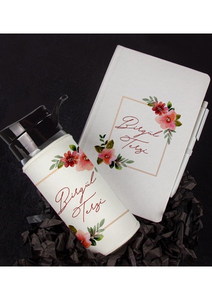 Kişiye Özel Tasarım Defter Kalem Matara Hediye Seti 104727