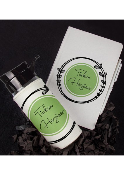 Kişiye Özel Defter Kalem ve Matara Hediye Seti 94768