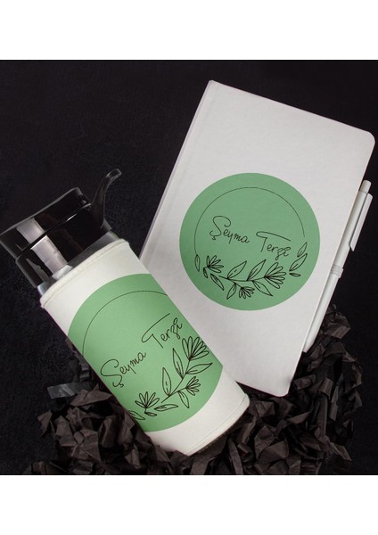 Kişiye Özel Defter Kalem ve Matara Hediye Seti 94777