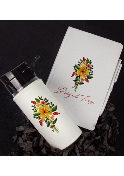 Kişiye Özel Tasarım Defter Kalem Matara Hediye Seti 104763