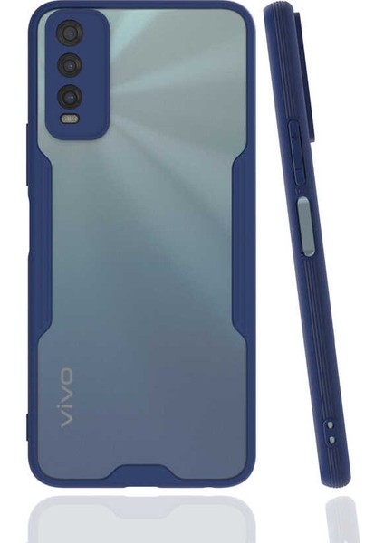 Vivo Y11S Kılıf Parfe Kapak-Lacivert