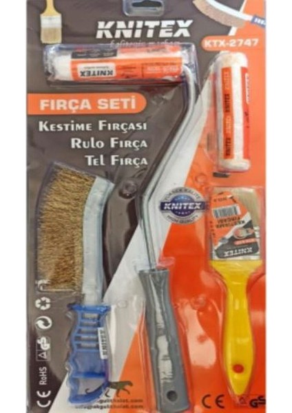 Boyacı Fırça Seti 3 Lü Vakumlu KTX-2747 8731-ERPİLSAN