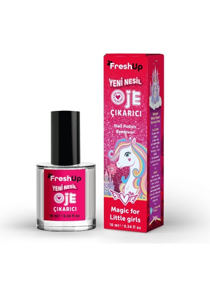 Fresh Up Yeni Nesil Doğal Çocuk Oje Çıkarıcı Çilek Kokulu 10 ml