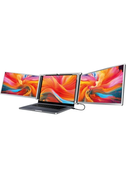 TRİMONİTÖR - 15" Taşınabilir Çoklu Monitör