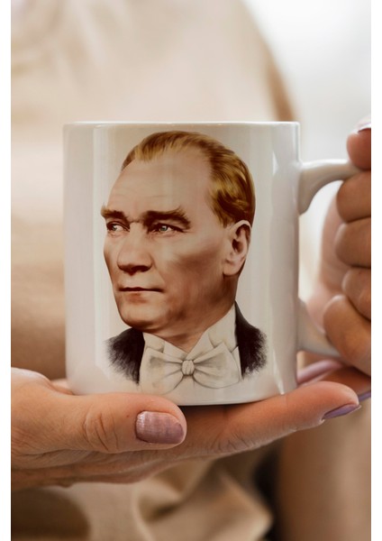 Yılbaşı Hediyesi Kişiye Özel Atatürk Baskılı Kupa Bardak