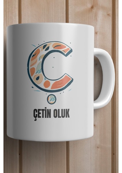 Yılbaşı Hediyesi Kişiye Özel Ç Harfi Baskılı Kupa Bardak fiyatları