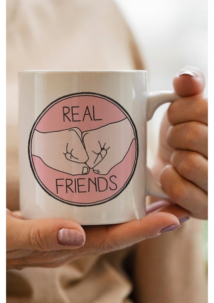 Yakın Arkadaşlar Için (Bff) Kişiye Özel Baskılı Kupa Bardak
