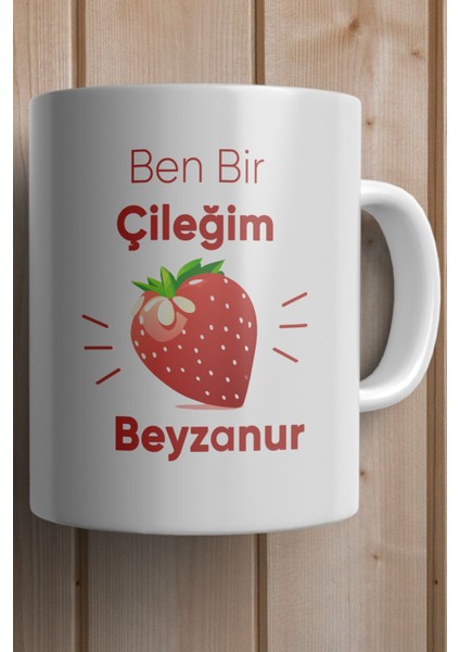 Yılbaşı Hediyesi Kişiye Özel Çilek Baskılı Kupa Bardak fiyatları