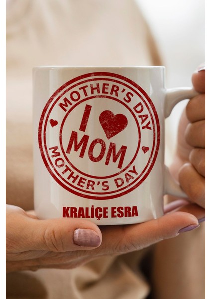 Yılbaşı Hediyesi Kişiye Özel Anneler Günü Baskılı Kupa Bardak