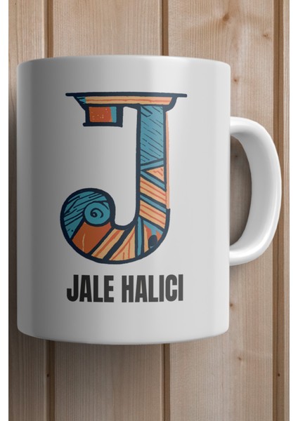 Yılbaşı Hediyesi Kişiye Özel J Harfi Baskılı Kupa Bardak fiyatları